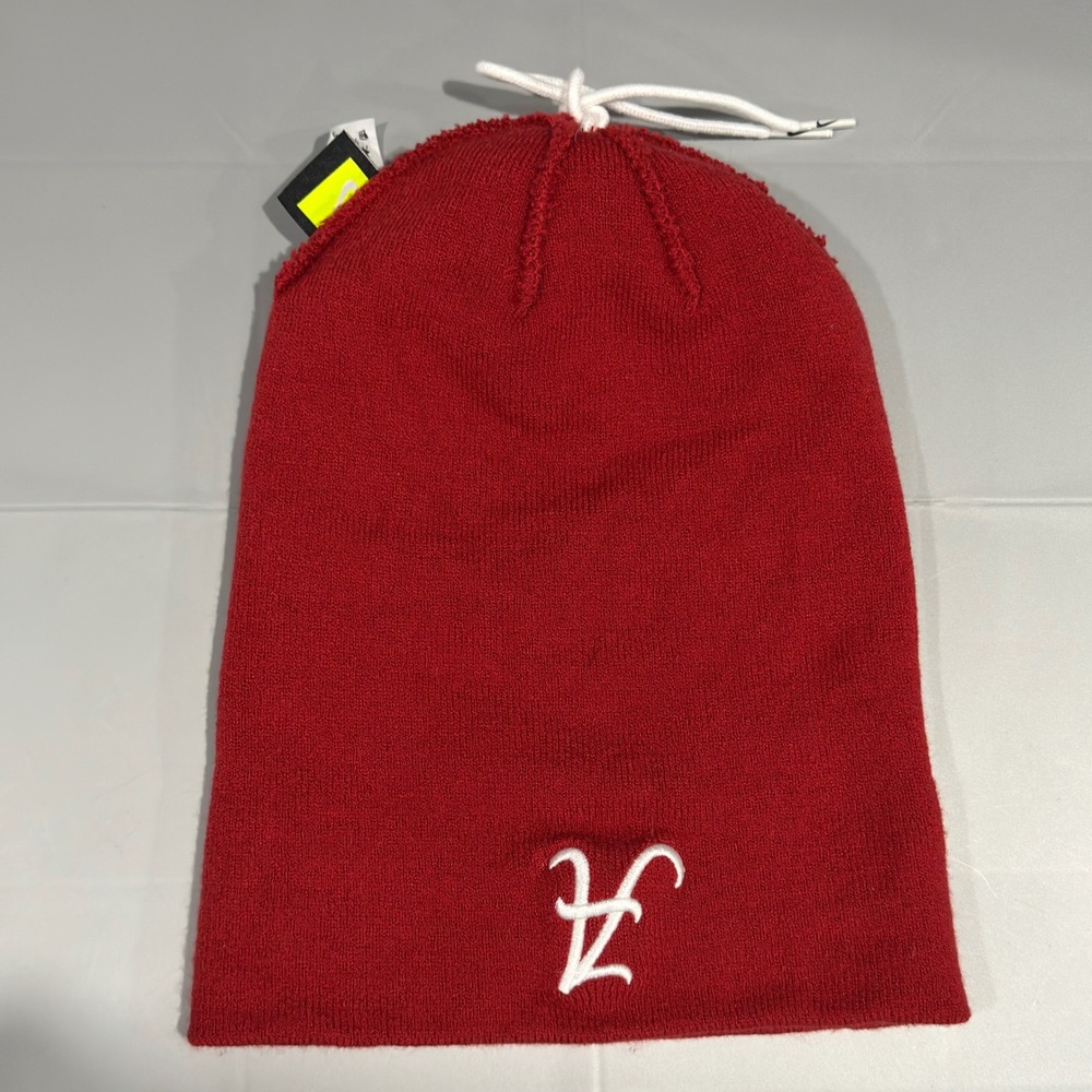 Nike Alabama Crimson Tide Beanie Hat Red White Pom Cuffed Knit 34918XAL1 FA17 - Picture 3 of 9